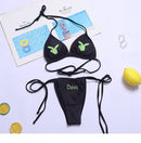 the SINNER - Women Two Piece Skull Print Bikini Suit