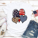 the AMERICAN - Made in America Casual Women Clothing Print T-Shirt