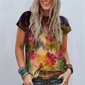 the ARTISTIC BOHO - Women Boho Floral 3D Printed T-Shirt