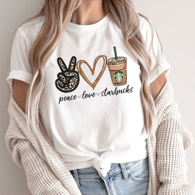 the HONEY BUNNY - Women Abstract Lines Print T-Shirts