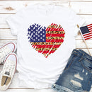 the AMERICAN - Made in America Casual Women Clothing Print T-Shirt