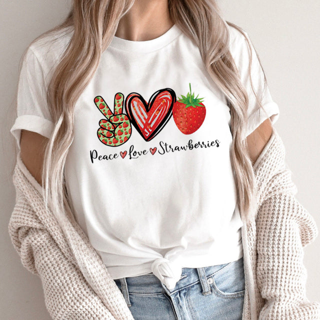 the HONEY BUNNY - Women Abstract Lines Print T-Shirts