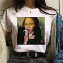 the MONA LISA - Women Mona Lisa Print T-Shirt