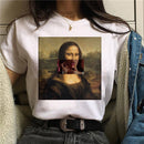 the MONA LISA - Women Mona Lisa Print T-Shirt