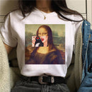 the MONA LISA - Women Mona Lisa Print T-Shirt