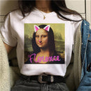 the MONA LISA - Women Mona Lisa Print T-Shirt