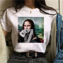 the MONA LISA - Women Mona Lisa Print T-Shirt