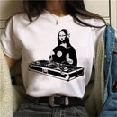 the MONA LISA - Women Mona Lisa Print T-Shirt