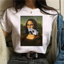the MONA LISA - Women Mona Lisa Print T-Shirt