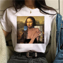 the MONA LISA - Women Mona Lisa Print T-Shirt
