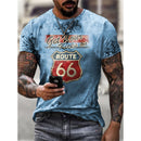 the 66 HITCH HIKER - Letters Print Men T-Shirt