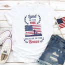 the AMERICAN - Made in America Casual Women Clothing Print T-Shirt