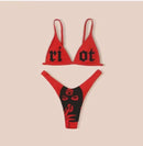 the SINNER - Women Two Piece Skull Print Bikini Suit
