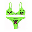 the SINNER - Women Two Piece Skull Print Bikini Suit