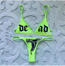 the SINNER - Women Two Piece Skull Print Bikini Suit