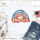 the AMERICAN - Made in America Casual Women Clothing Print T-Shirt