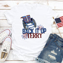 the AMERICAN - Made in America Casual Women Clothing Print T-Shirt