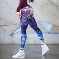 the CRYSTAL - High Waist Casual Print Sports Gym Yoga Pants