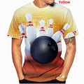 the KINGPIN - Fashion Sport Bowling 3D Print Casual Men T-Shirts