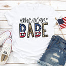 the AMERICAN - Made in America Casual Women Clothing Print T-Shirt