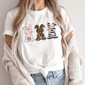 the HONEY BUNNY - Women Abstract Lines Print T-Shirts