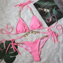 the SINNER - Women Two Piece Skull Print Bikini Suit