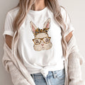 the HONEY BUNNY - Women Abstract Lines Print T-Shirts