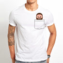 the MINI-ME - Men White Printed T-Shirt