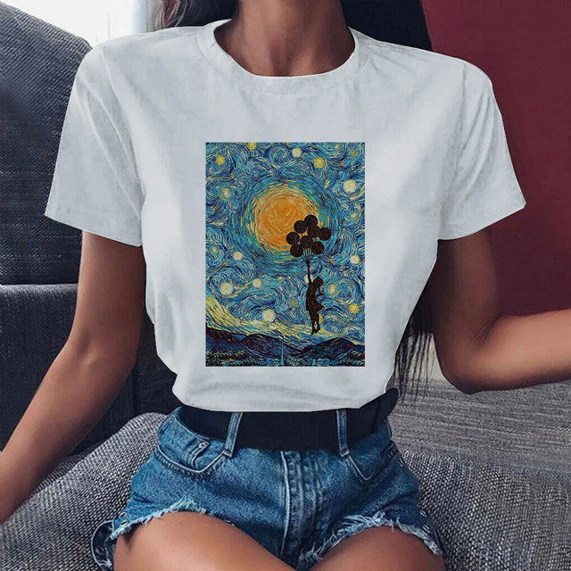 the VAN GOGH - Women Vintage T-Shirt