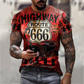 the HIGHWAYMAN - Summer New Street Retro T-Shirt for Men