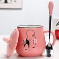 the CUTESY CUP - 360ml Cute Cartoon Cat Coffee Mug