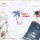 the AMERICAN - Made in America Casual Women Clothing Print T-Shirt