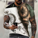 the ATLAS - Summer 3D Print Oversized T-Shirts for Men