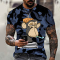 the FUNKY MONKEY - Spoof Monkey Pattern T-Shirt for Men