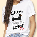the DAWG - Women Cute Dachshund Printed T-Shirt