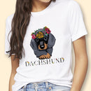 the DAWG - Women Cute Dachshund Printed T-Shirt