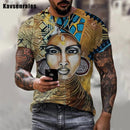 the EGYPTIAN - Men Ancient Egypt Pattern Printed 3D T-Shirt