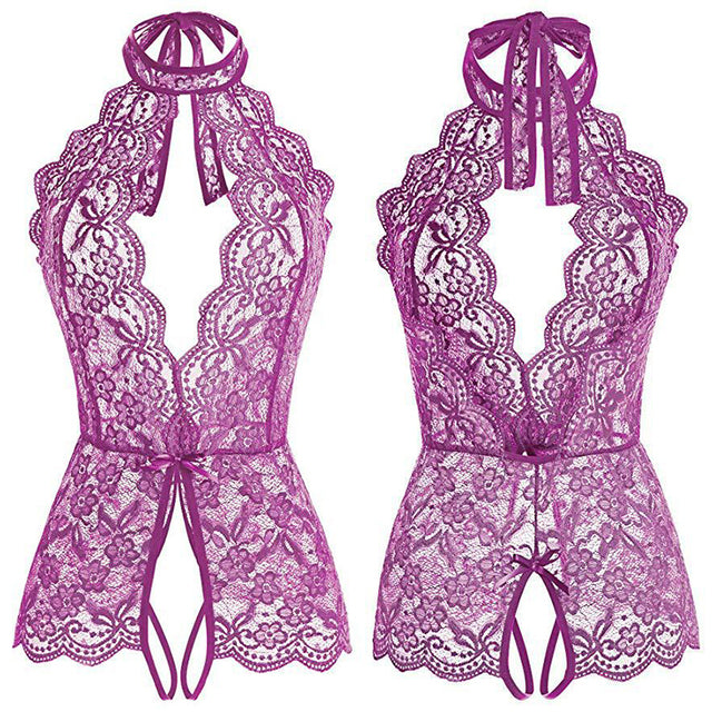 the OPEN SAYS ME - Sexy Teddy Lace Women Lingerie