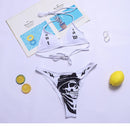 the SINNER - Women Two Piece Skull Print Bikini Suit