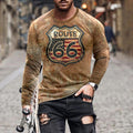 the ROUTE 66 - Spring Autumn Oversized T-Shirt for Men