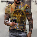the EGYPTIAN - Men Ancient Egypt Pattern Printed 3D T-Shirt