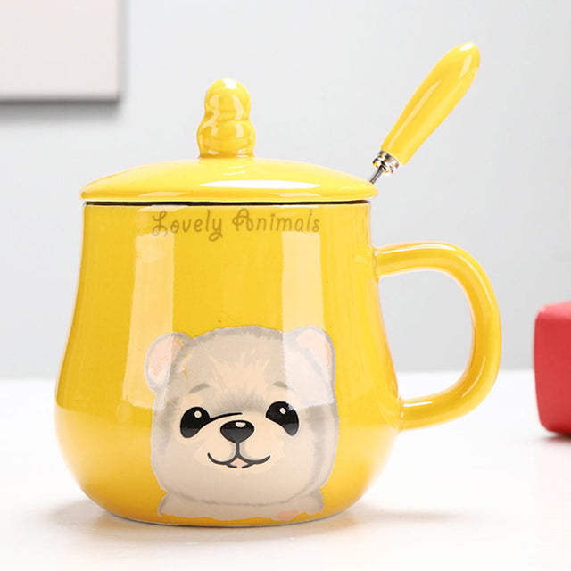 the CUTESY CUP - 360ml Cute Cartoon Cat Coffee Mug