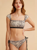 the TWISTED CAT - Sexy String Adjust Swimwear