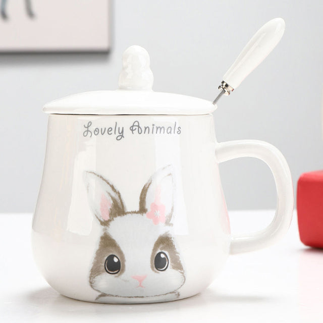 the CUTESY CUP - 360ml Cute Cartoon Cat Coffee Mug