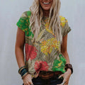 the ARTISTIC BOHO - Women Boho Floral 3D Printed T-Shirt