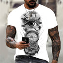 the ATLAS - Summer 3D Print Oversized T-Shirts for Men
