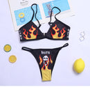 the SINNER - Women Two Piece Skull Print Bikini Suit