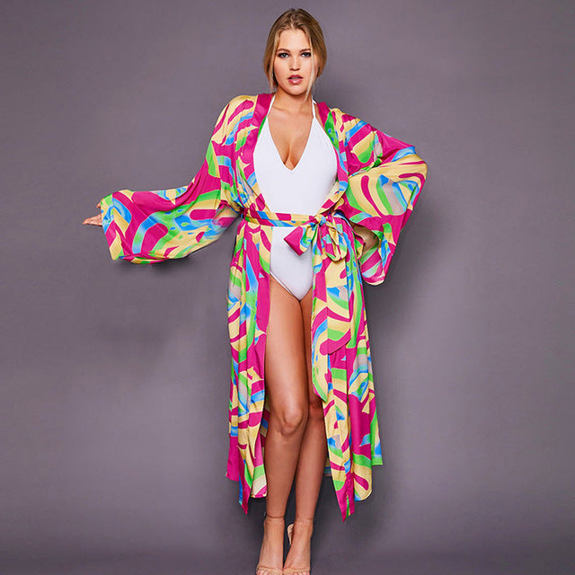 the BOHEMIAN WRAP - Bohemian Bikini Cover Ups Retro Sexy Dress