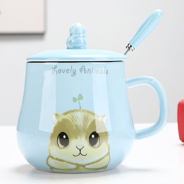 the CUTESY CUP - 360ml Cute Cartoon Cat Coffee Mug