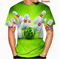 the KINGPIN - Fashion Sport Bowling 3D Print Casual Men T-Shirts